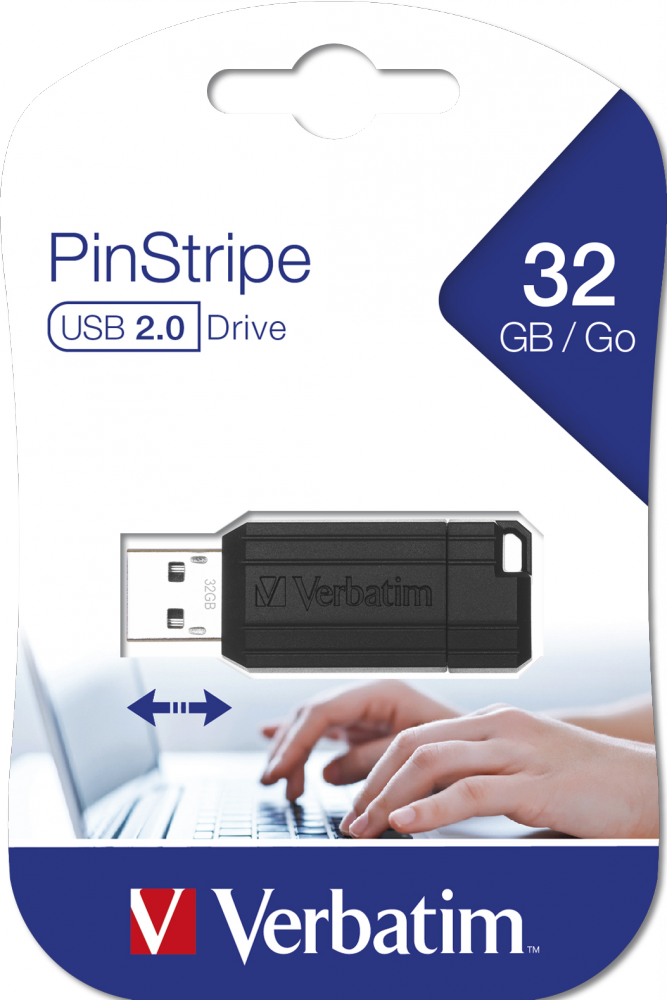 PinStripe USB Drive 32GB Black