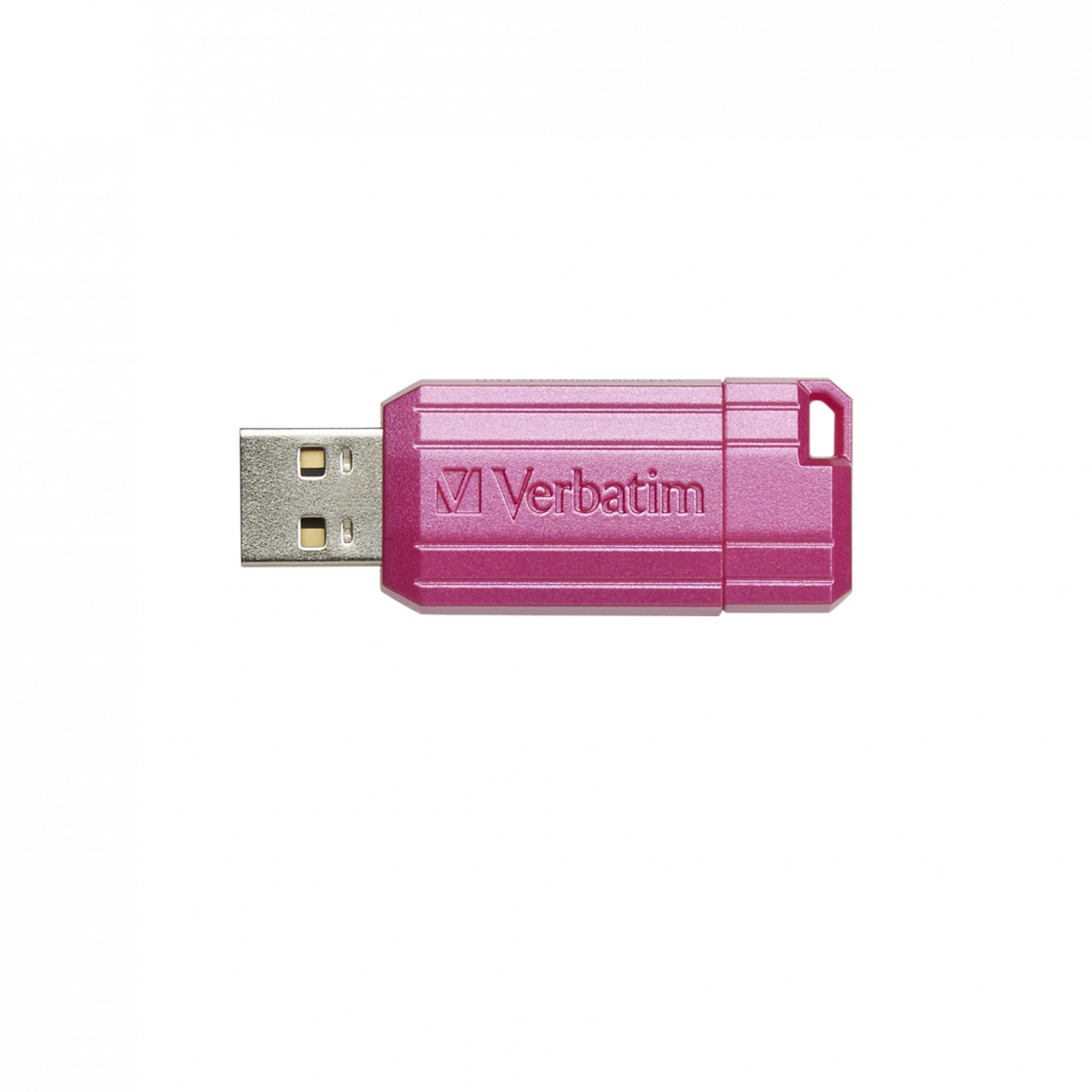 PinStripe USB Drive 64GB Hot Pink