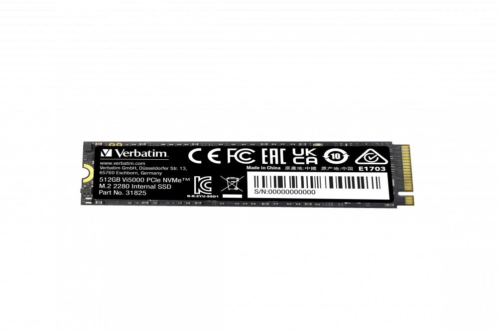 Vi5000 PCIe NVMe™ M.2 SSD 512GB