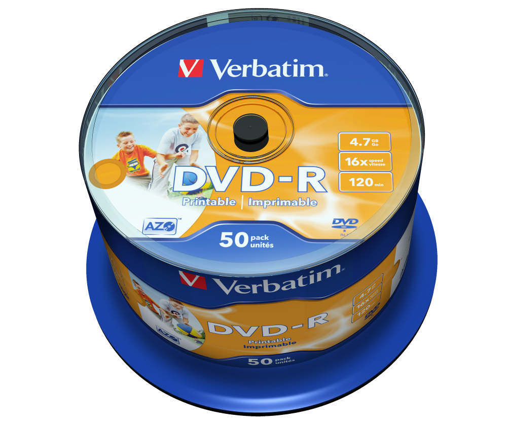 DVD-R Wide Inkjet Printable No ID Brand