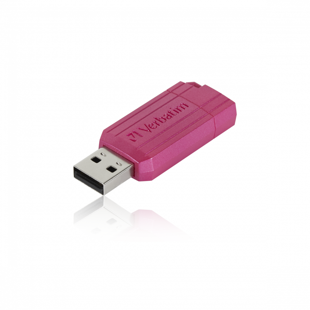 PinStripe USB Drive 64GB Hot Pink