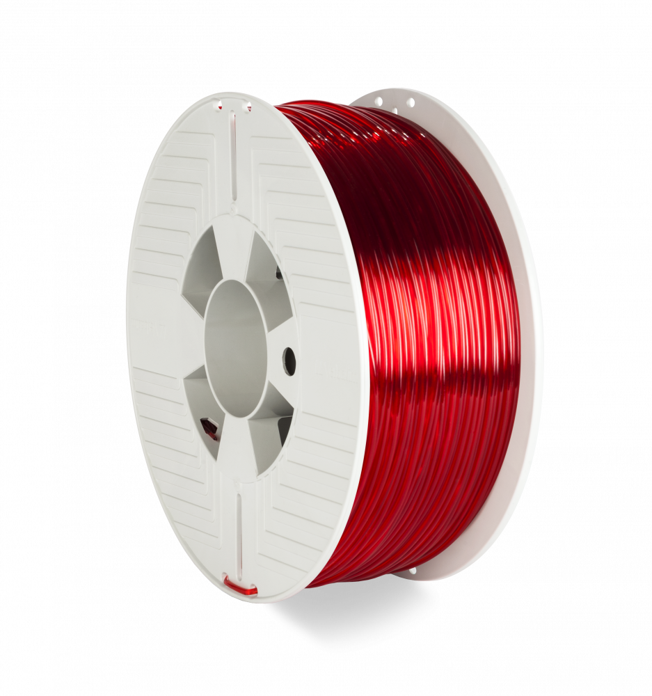 Verbatim PET-G filament 2.85 mm - Red Transparent